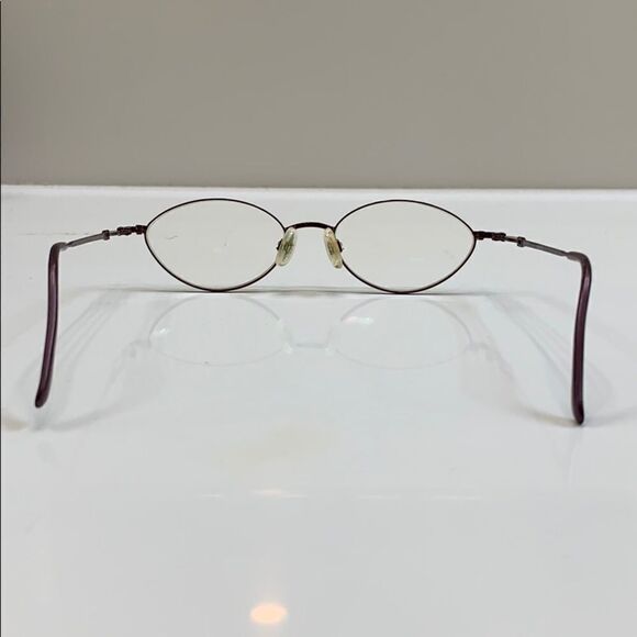 🌷Elle Eyeglass Frame Glossy Reddish Brown 🌷 - Picture 7 of 8